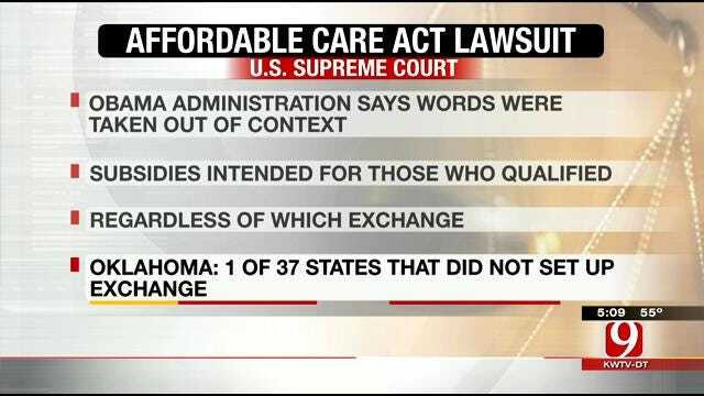 U.S. Supreme Court Hearing Arguments On Affordable Care Act