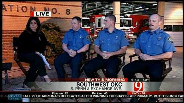 OKC Firefighters Survive Roof Collapse During Fire