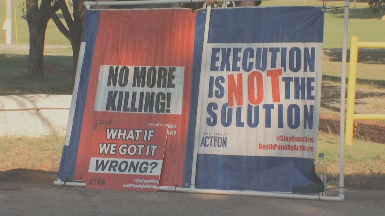 Demonstrators Gather To Protest Execution Of James Coddington