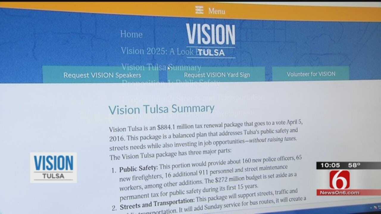Vision Tulsa Tax Extension Broken Into Three Individual Parts