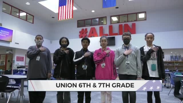 Daily Pledge: Union 6th, 7th Grade Students 