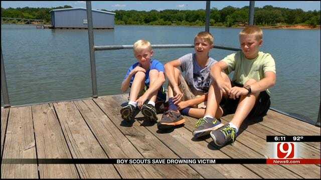 Three Boy Scouts Save Drowning Victim At Lake Arcadia
