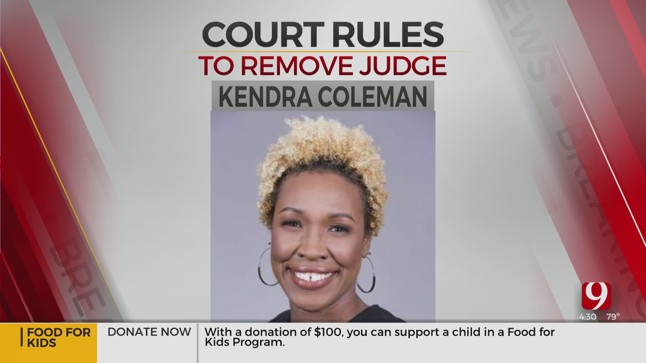 Oklahoma County District Judge Kendra Coleman Removed From Office