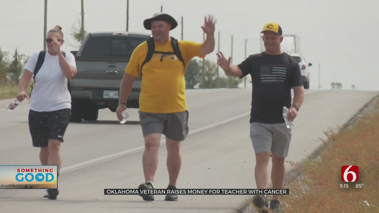 Oklahoma Veteran Walking 60 Miles To Raise Money For Teacher Battling Cancer 