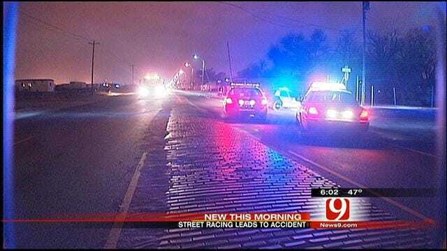 High-Speed Car Race In SW OKC Ends In Crash