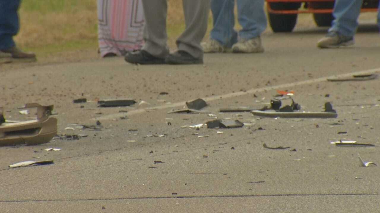 WEB EXTRA: Video From Scene Of Fatality Crash Near Tulsa's 76th Street North