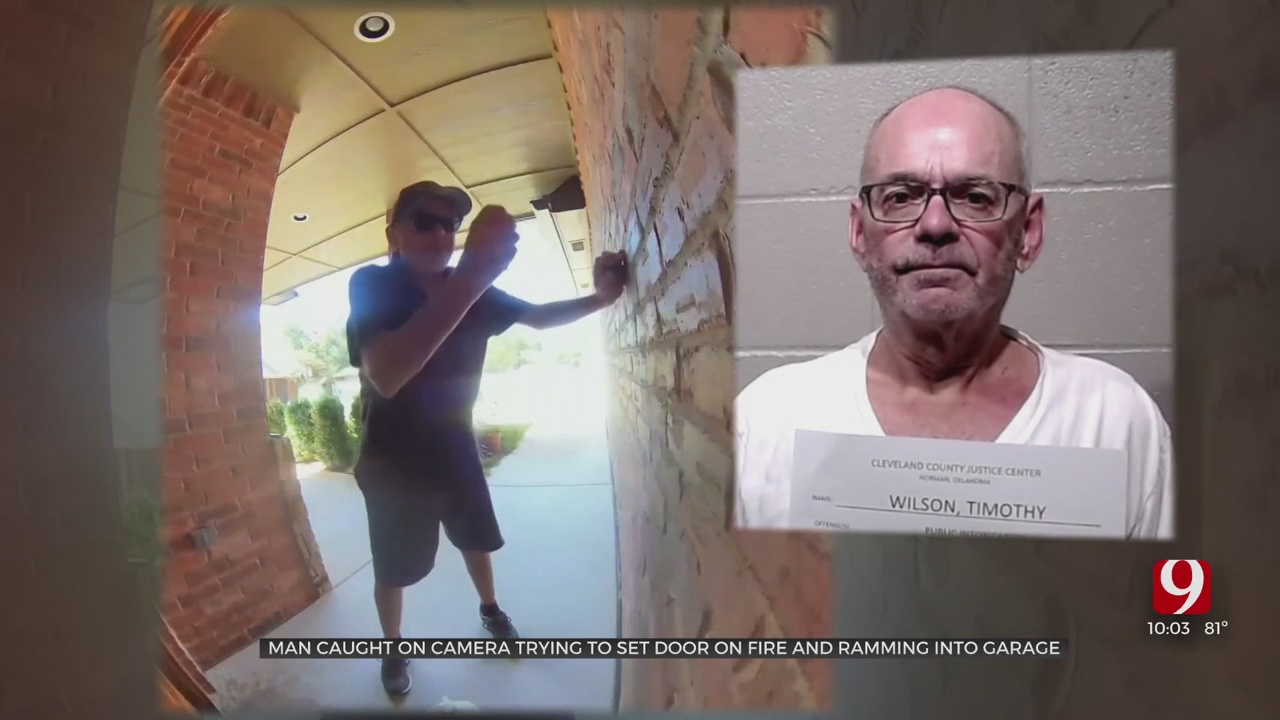 Norman Man Caught On Camera Dousing Home With Gasoline, Driving Car Into Garage 