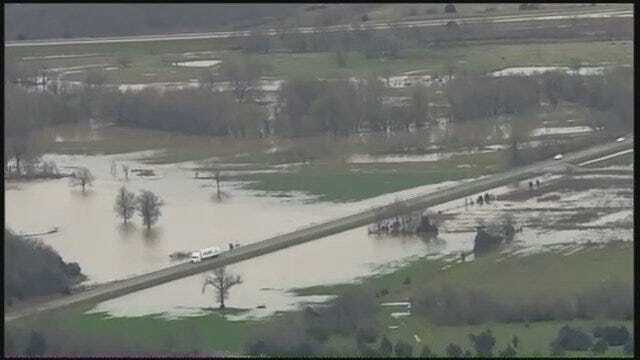 WEB EXTRA: Video Of Rural Pittsburg County Flooding From SkyNews6