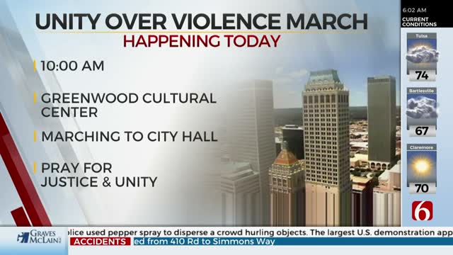 'Unity Over Violence' March To Take Place In Tulsa 