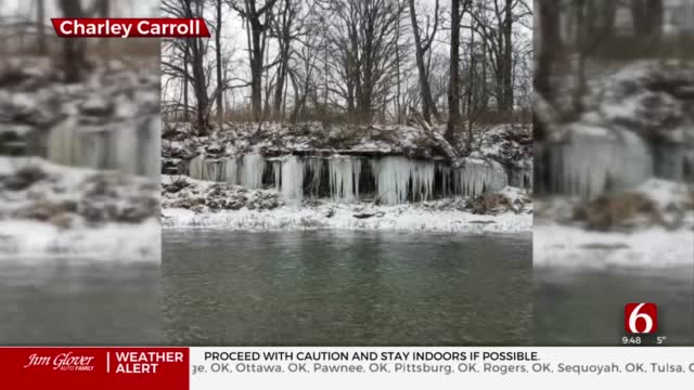 Watch: Oklahoman Braves Elements For Icy Kayak Trip 