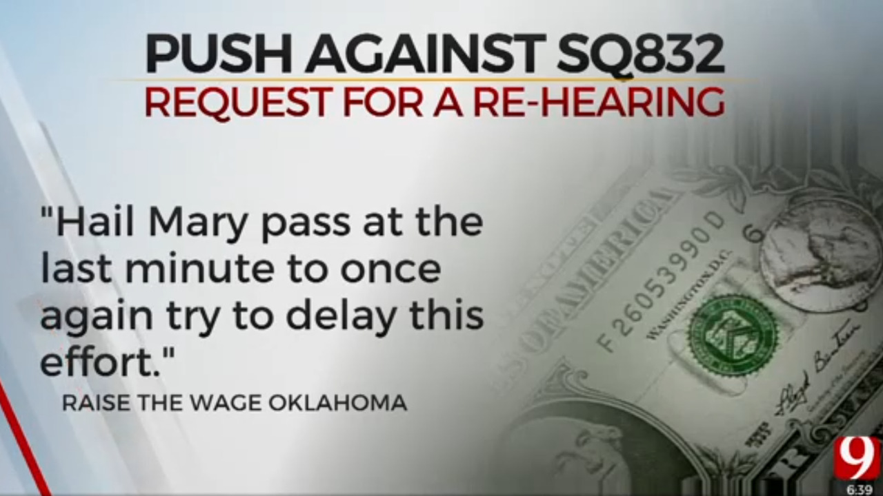 Opponents Of Oklahoma Minimum Wage Increase Request Rehearing With State Supreme Court
