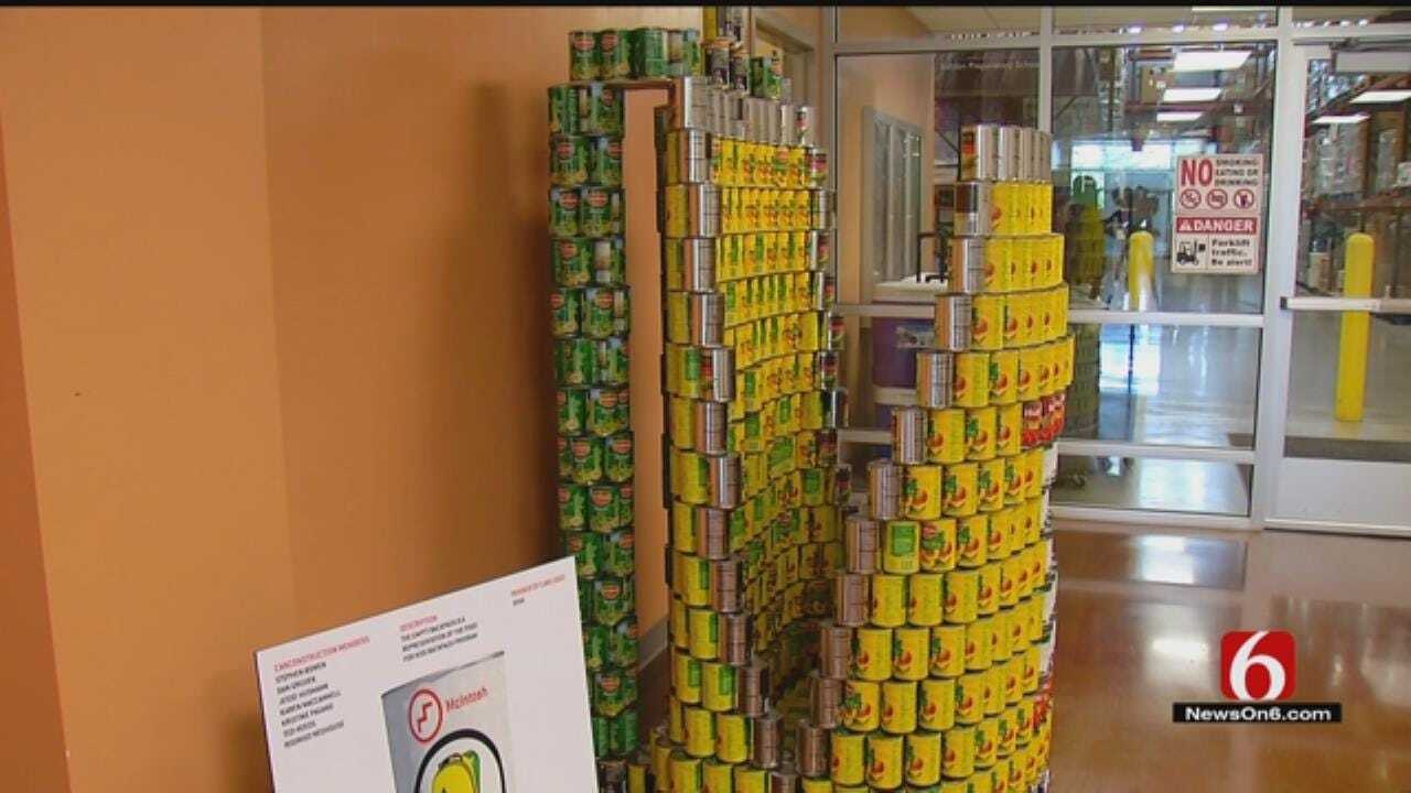 OK Design Firms Create With Cans To Raise Money, Food For Food Bank
