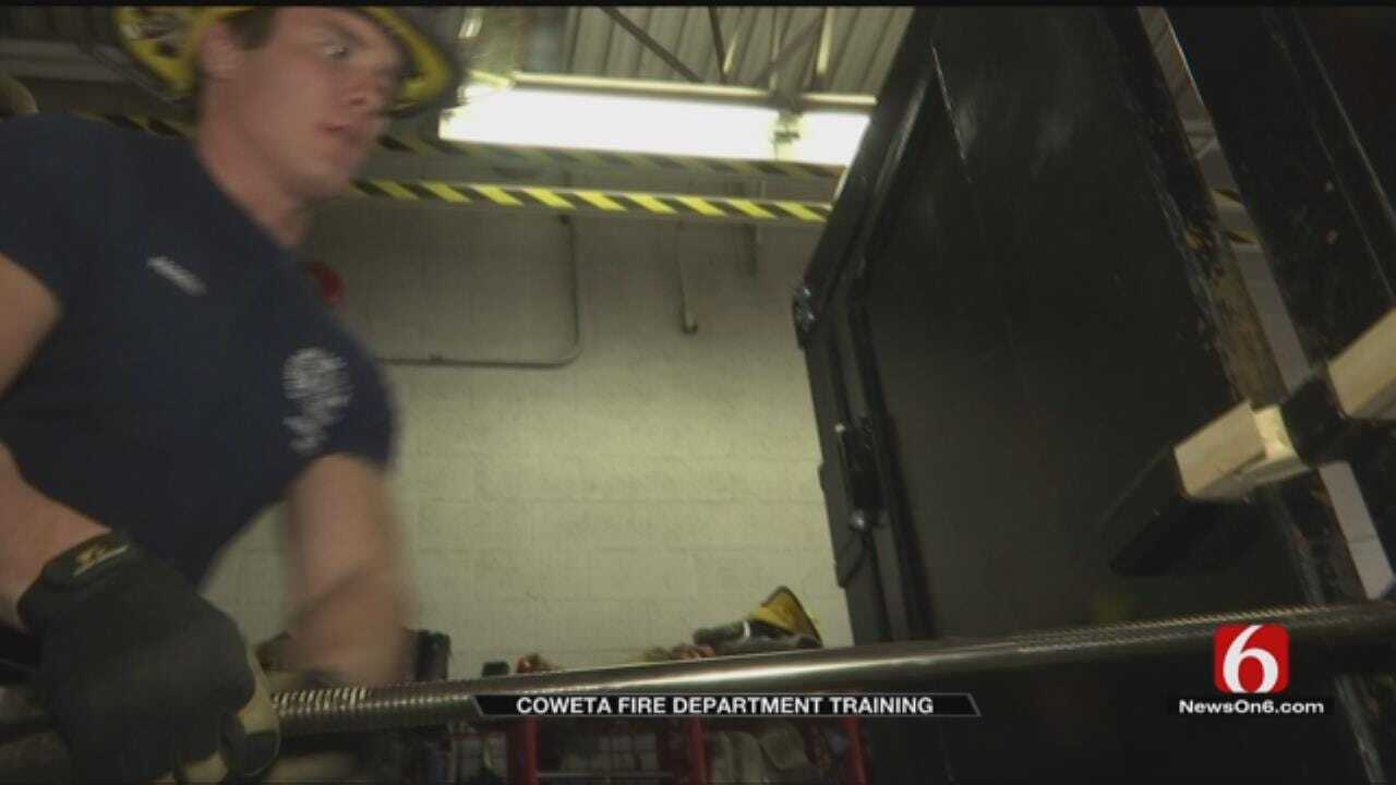 Coweta Firefighters Hone Their Skills With Forcible Entry Training