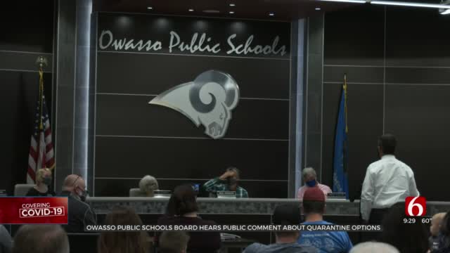 Owasso Public Schools Board Opens Floor To Public On Quarantine Options 