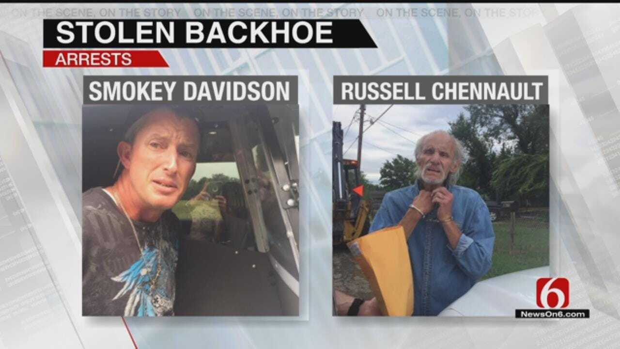 Deputies: Stolen Backhoe Ride Leads To 3 Arrests In Turley