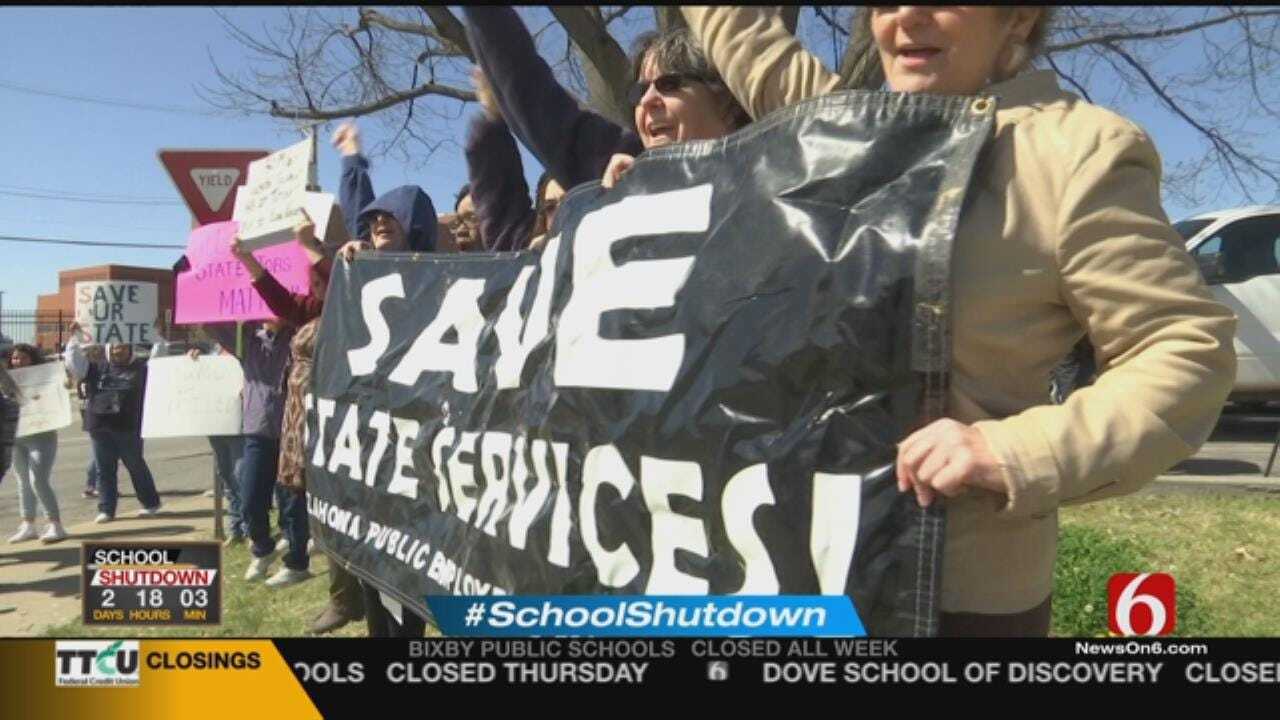 State Employees Rally For Change In Tulsa