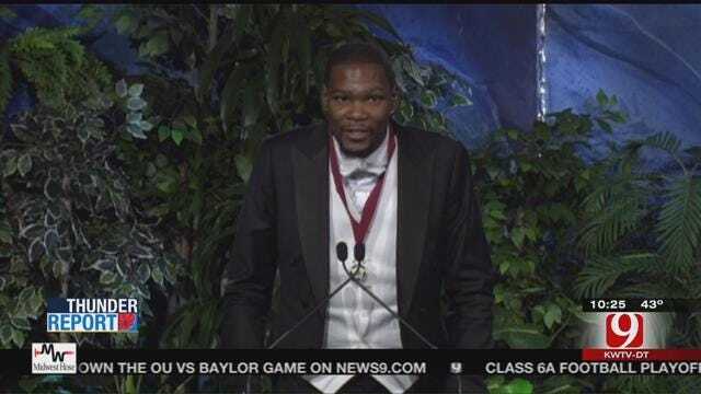 Kevin Durant Inducted Into Oklahoma HOF