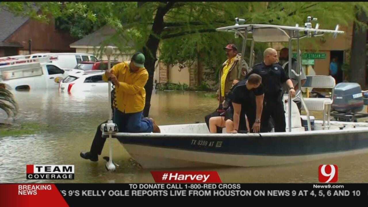 Thousands Rescued From Flood Waters In Houston Area During Harvey