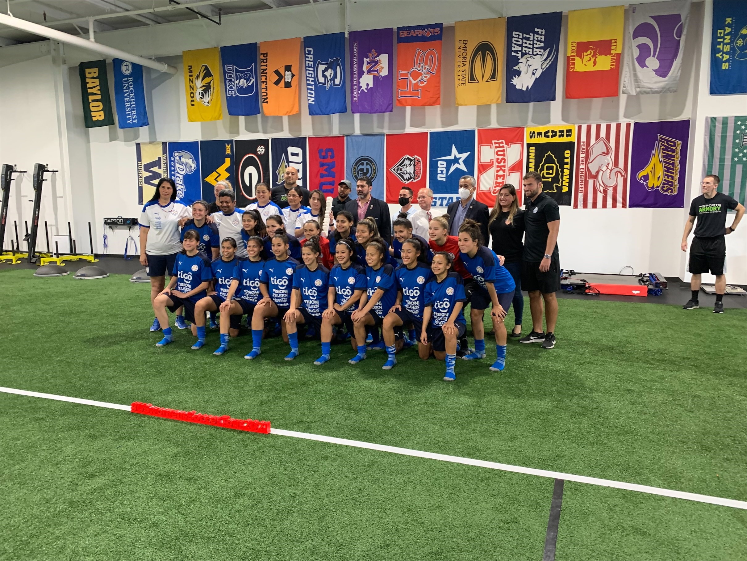 Paraguay Youth National Soccer Team In Tulsa During First Trip To United States