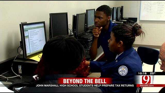 Beyond The Bell: High School Students Help Prepare Tax Returns