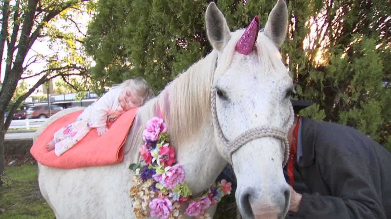 Special-Needs Toddler Celebrates Birthday With 'Unicorn,' Thanks To Kindness Of Strangers