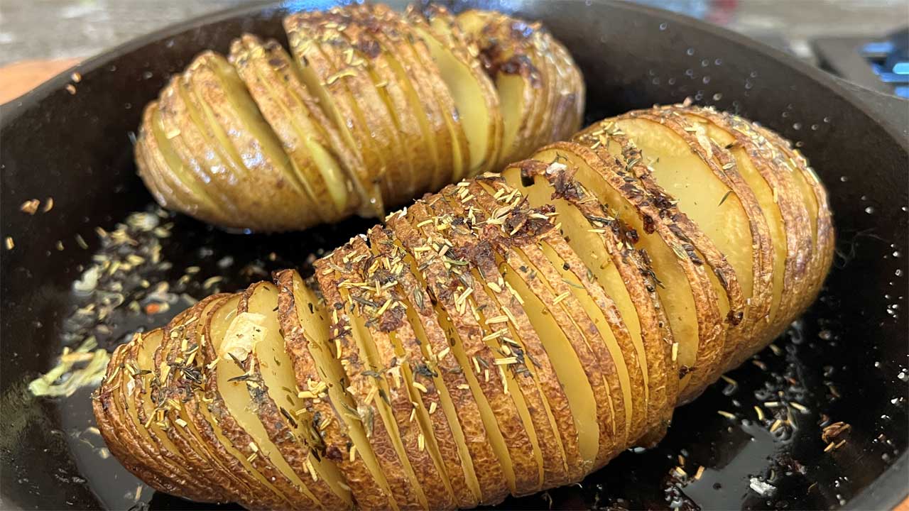 Skillet Baked Potatoes