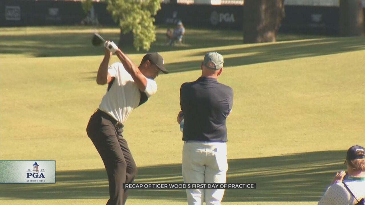 PGA Championship: Tiger Woods Draws Big Crowds For 1st Day Of Practice Rounds At Southern Hills 