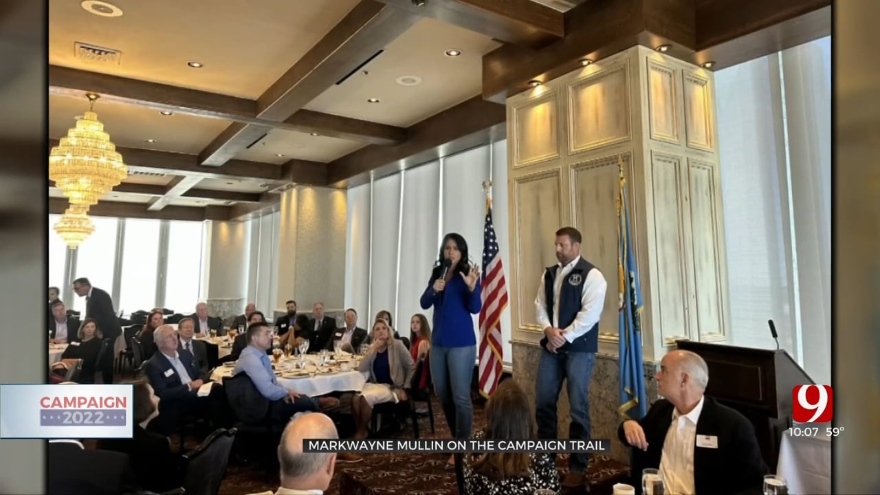 Senate Candidate Markwayne Mullin Campaigns With Tulsi Gabbard Ahead of Election