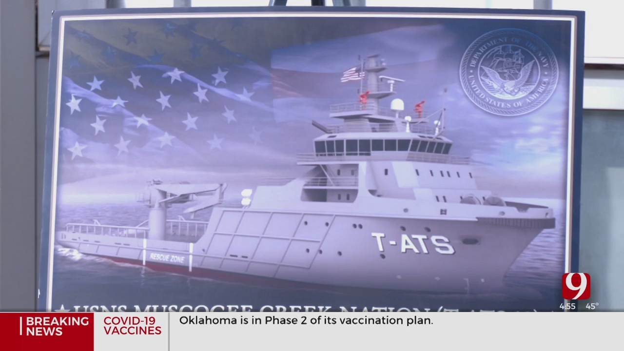 Naval Ship To Be Named The USNS Muscogee Creek Nation T-ATS10