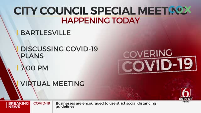 Bartlesville City Councilors Set Special Meeting to Talk Reopening City