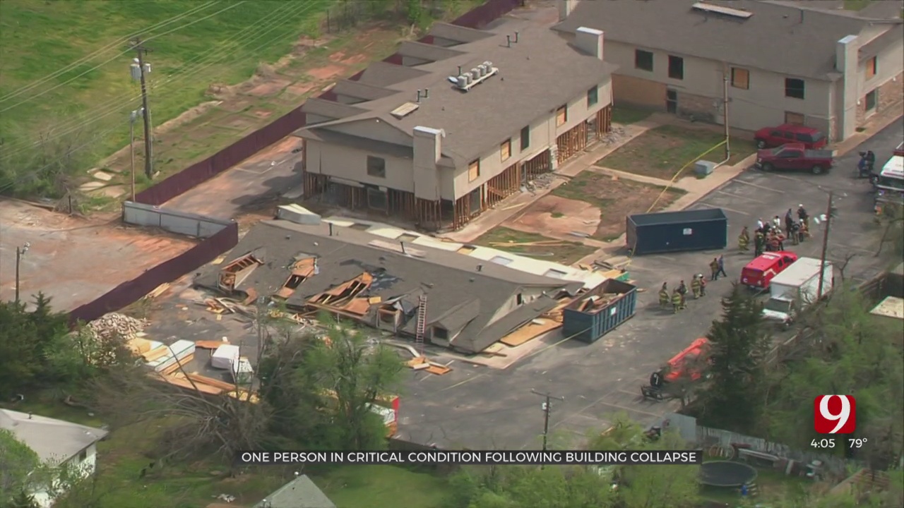 1 Injured Following Building Collapse In NW OKC 