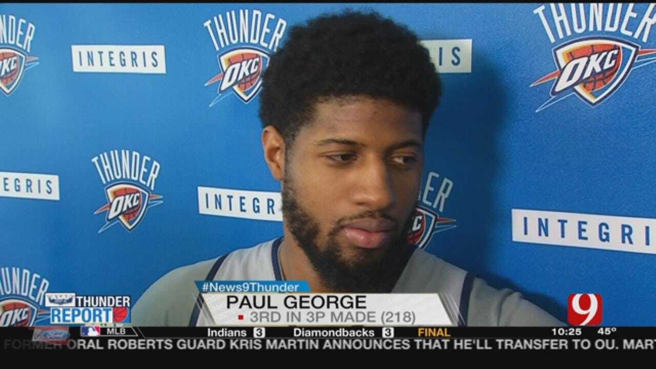 WEB EXTRA: Paul George Thinks Improved Weather Will Help His Offense