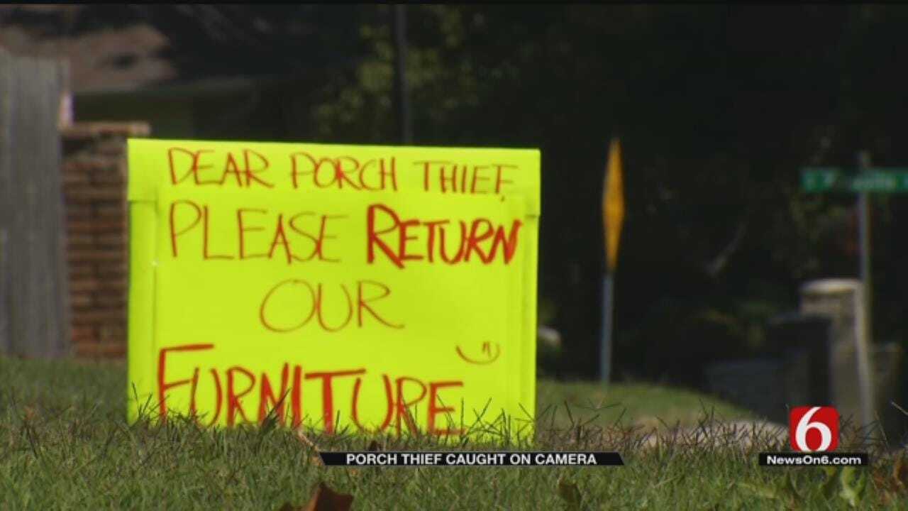 Tulsa Woman Leaves Message For Porch Thief