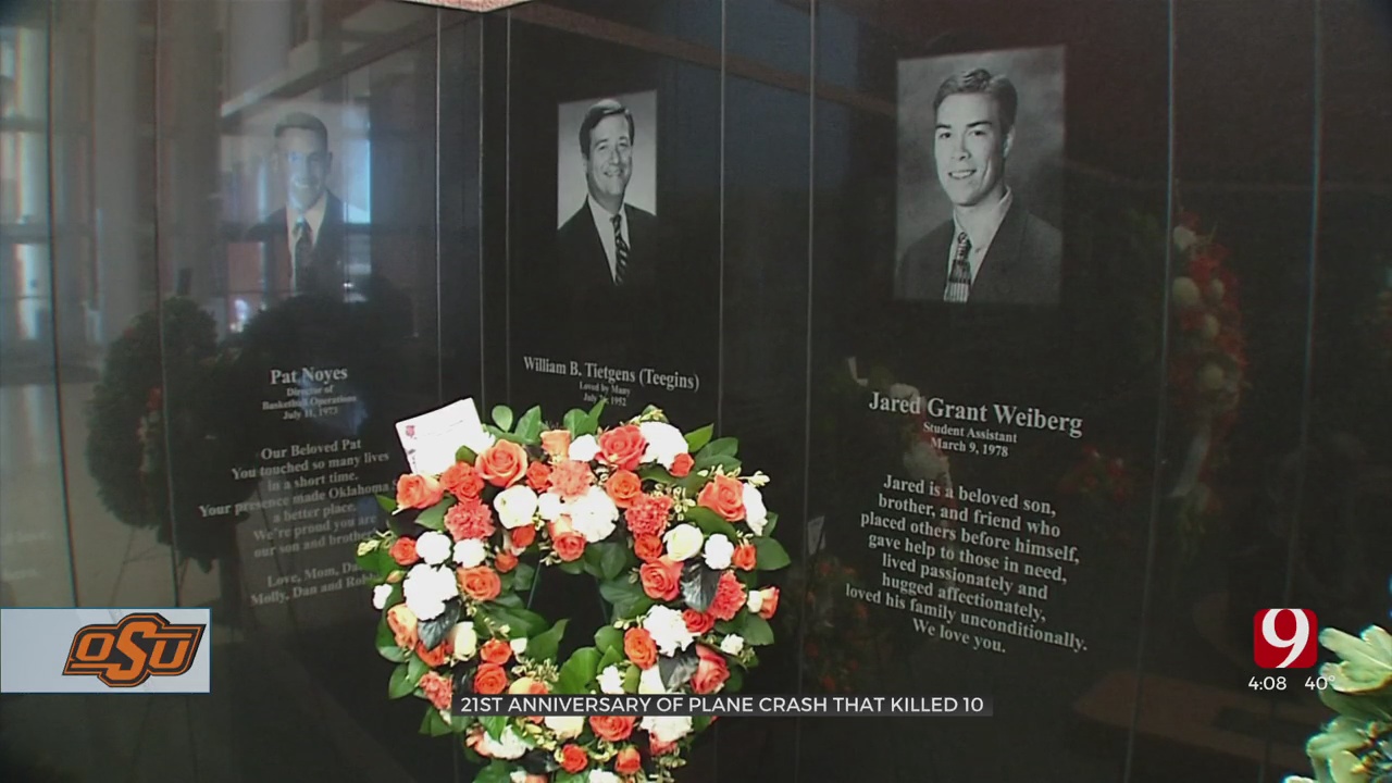 Oklahoma State To 'Remember The 10' Lost In Deadly Plane Crash 21 Years Ago