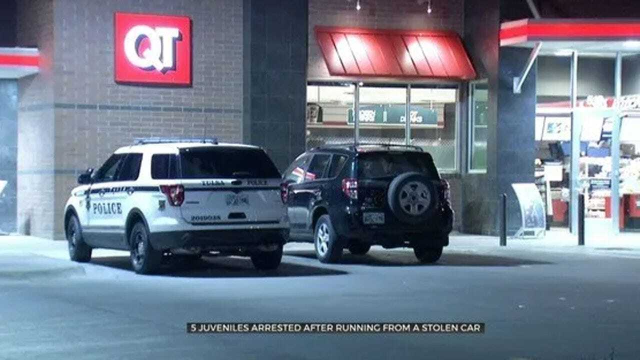 5 Teens Arrested After Running From Stolen Vehicle At Tulsa Convenience Store