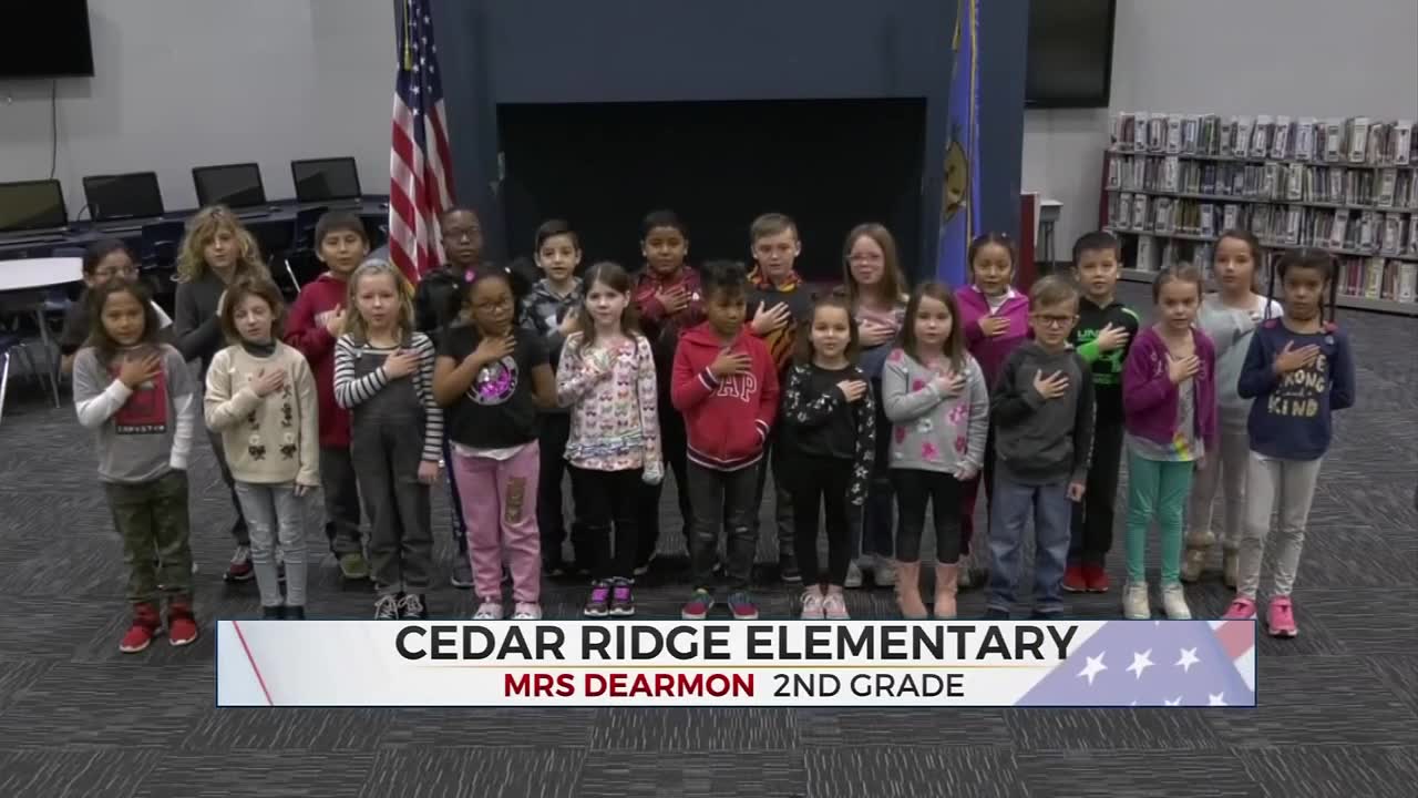 Daily Pledge: Mrs. Dearmon's Class From Cedar Ridge Elementary