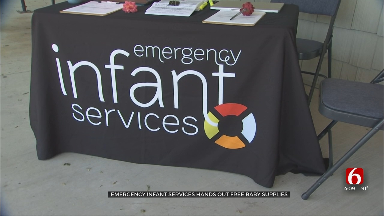 Emergency Infant Services Hands Out Free Baby Supplies