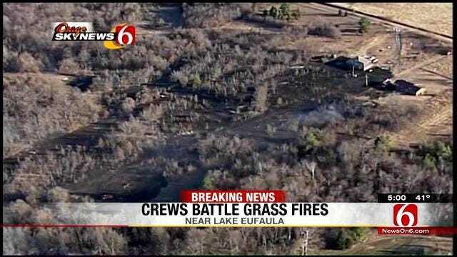 Crews Battle Fires All Over Oklahoma