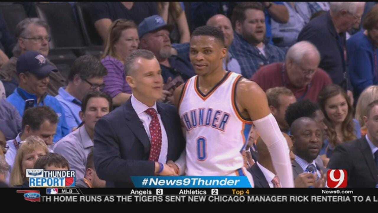 Westbrook's Historic Triple-Double Lifts Thunder To Blow Out Win Over Bucks