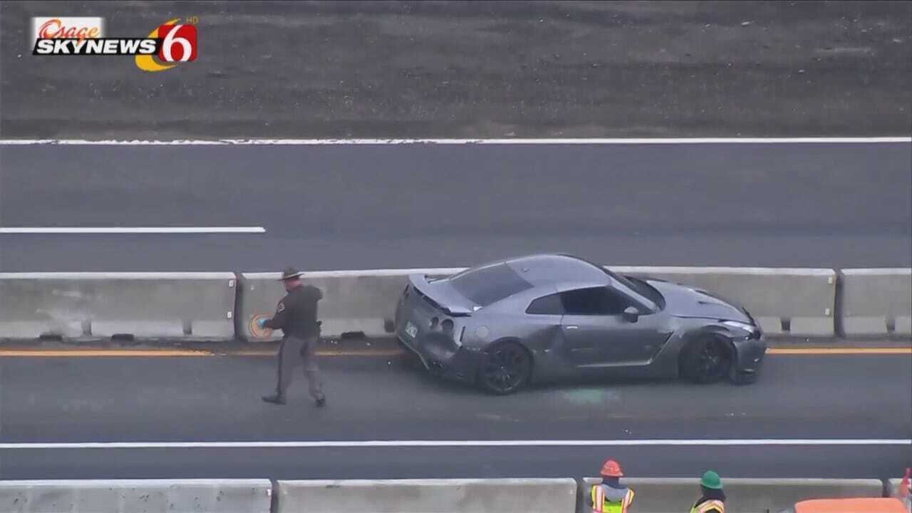 Osage SkyNews 6 HD: Stolen Nissan GT-R Wrecked On Turner Turnpike