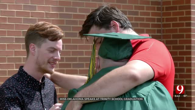 Trinity School Students Soak In Their Graduation Moment