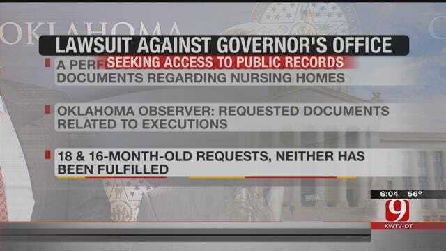 ACLU Filing Lawsuit Against Gov. Fallin's Office Over Access To Public Records