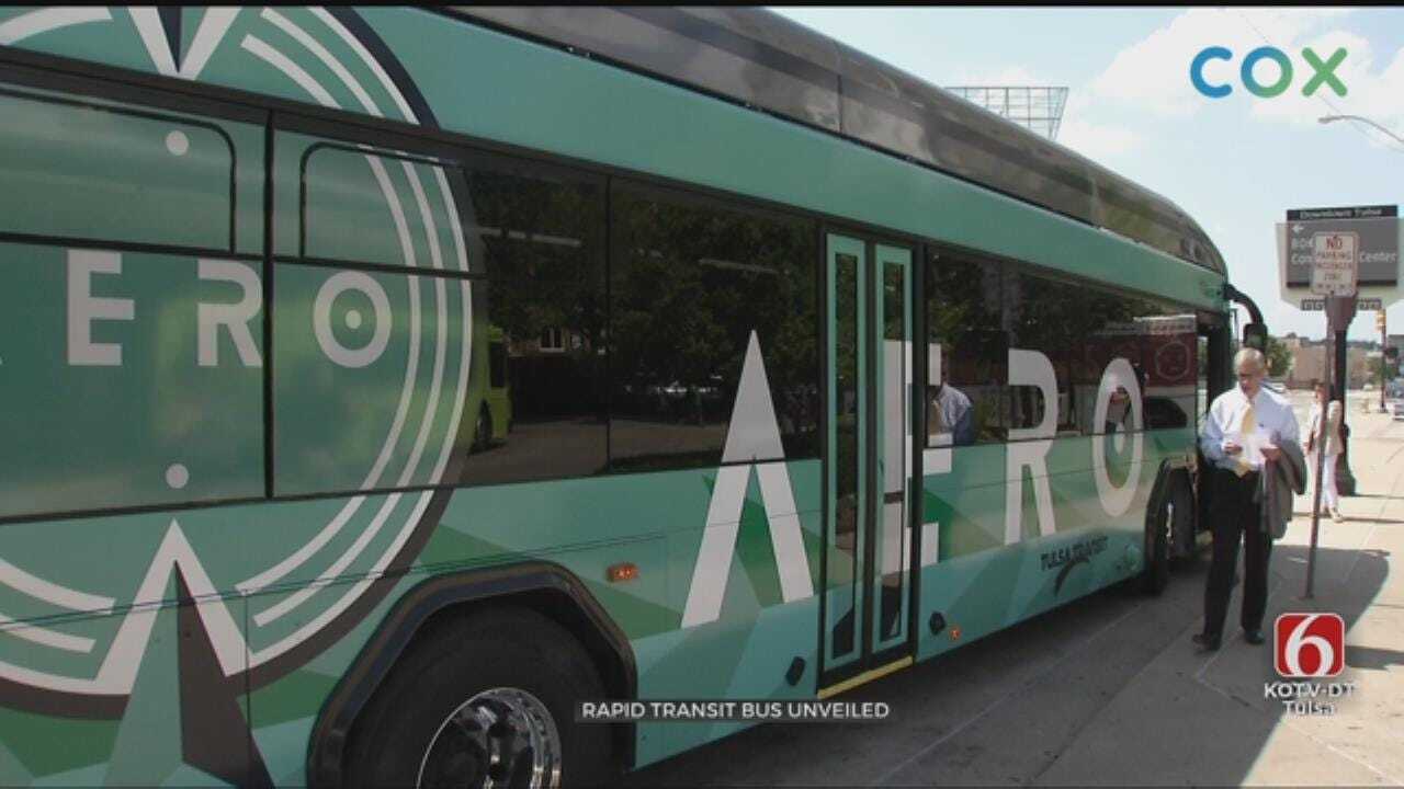 Tulsa Reveals 1st Aero Rapid Transit Bus