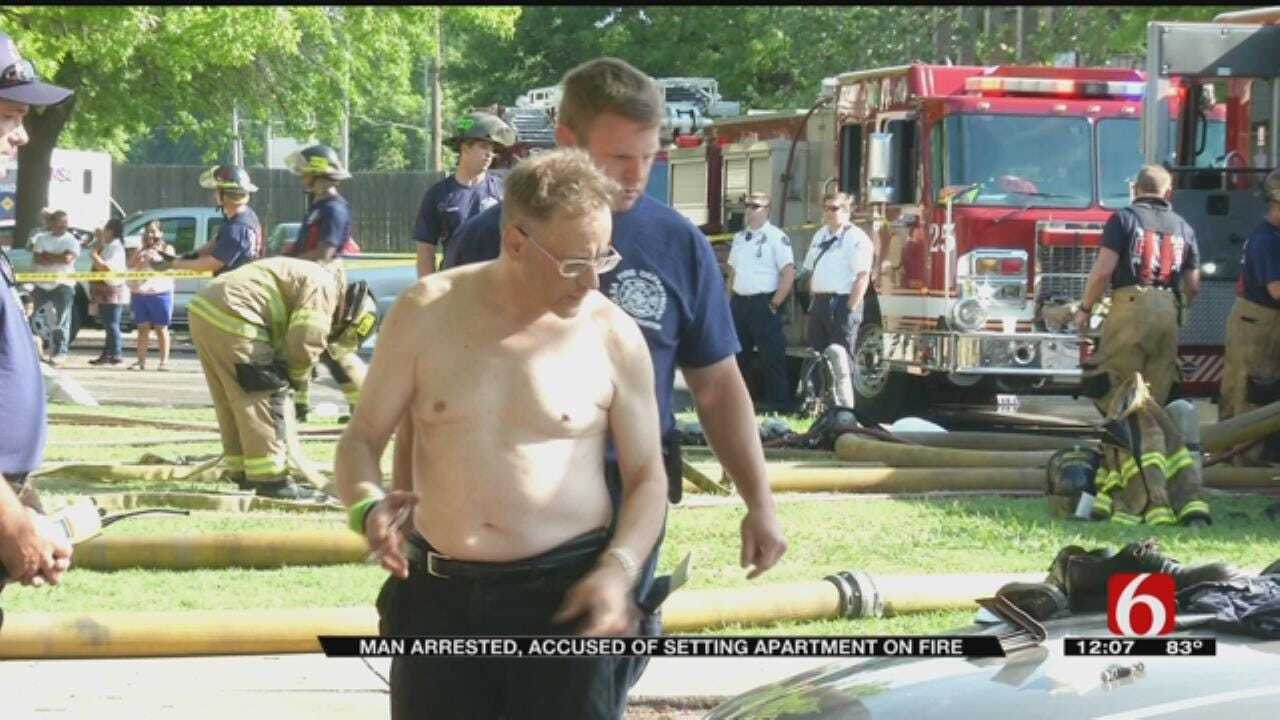 Man Arrested After Tulsa Apartment Fire