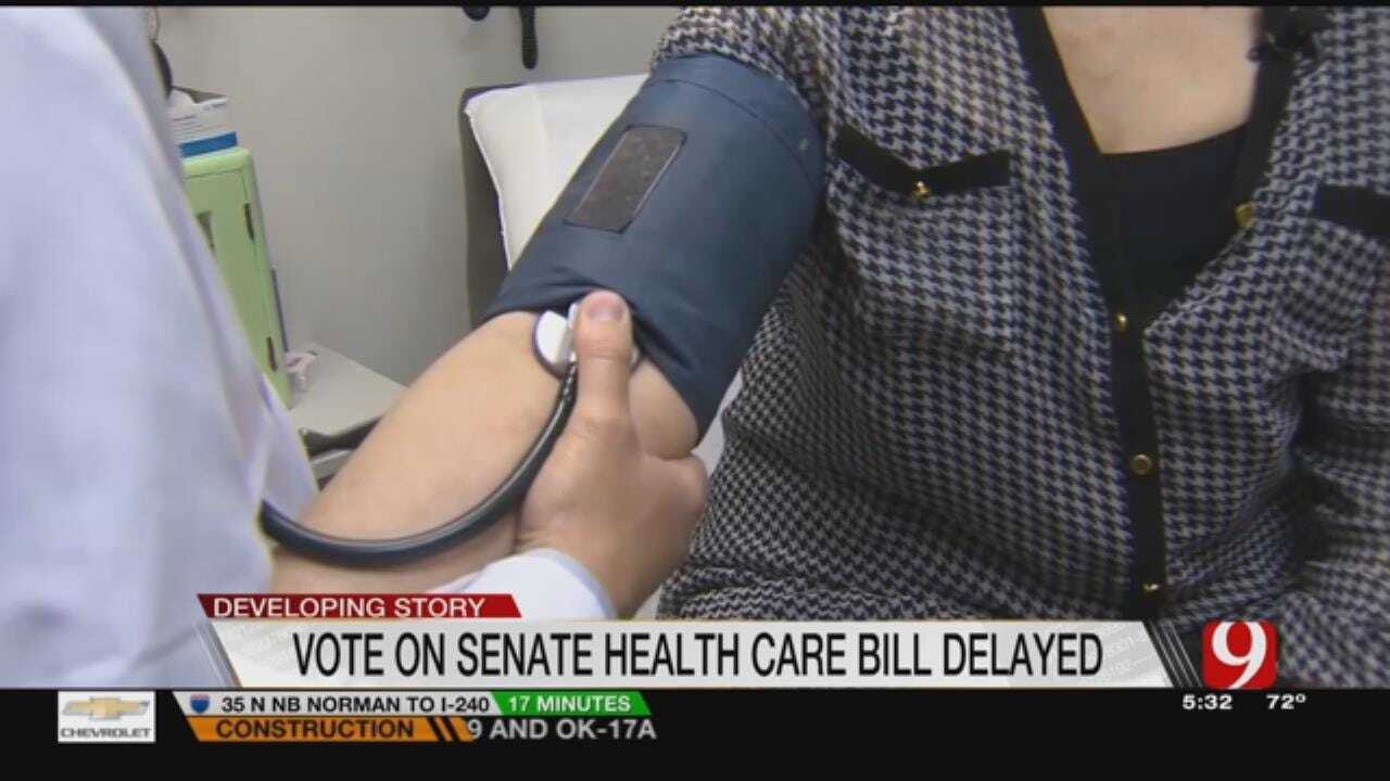 Senate Health Care Bill Delayed, OK Senators Noncommittal