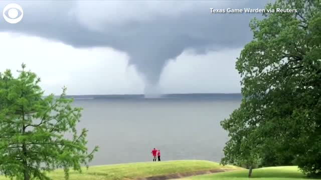 WATCH: Waterspout Spotted Over Texas Lake