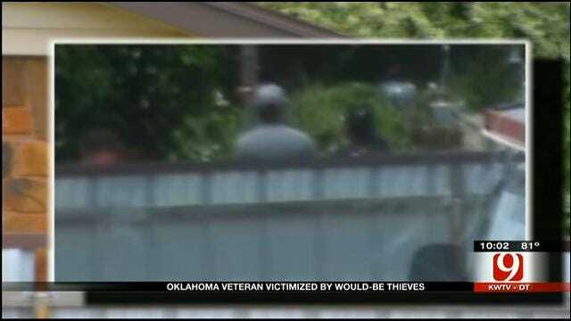 Men Caught On Camera Before Breaking Into Veteran's Home