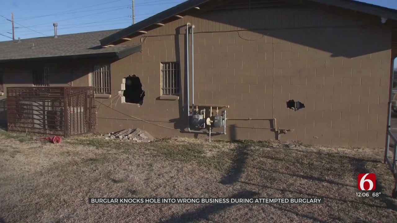 Tulsa Police: Burglar Knocks Hole Into Wrong Business During Attempted Burglary 