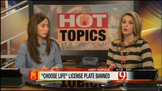 Hot Topics: Choose Life License Plate Banned