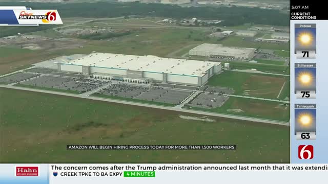 Tulsa Amazon Fulfillment Center Starts Interviews For Hiring Over 1,500 People
